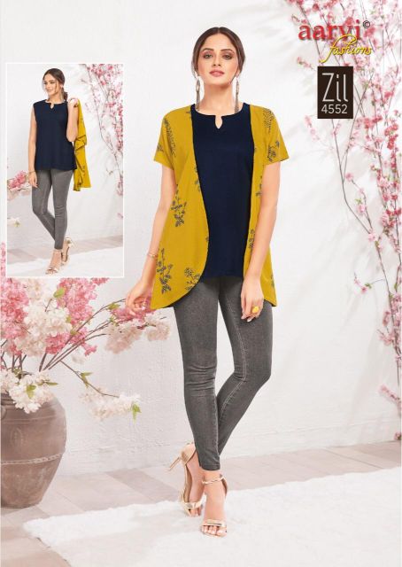 Aarvi Zil 2 Fancy Wear Wholesale Short Top Collection